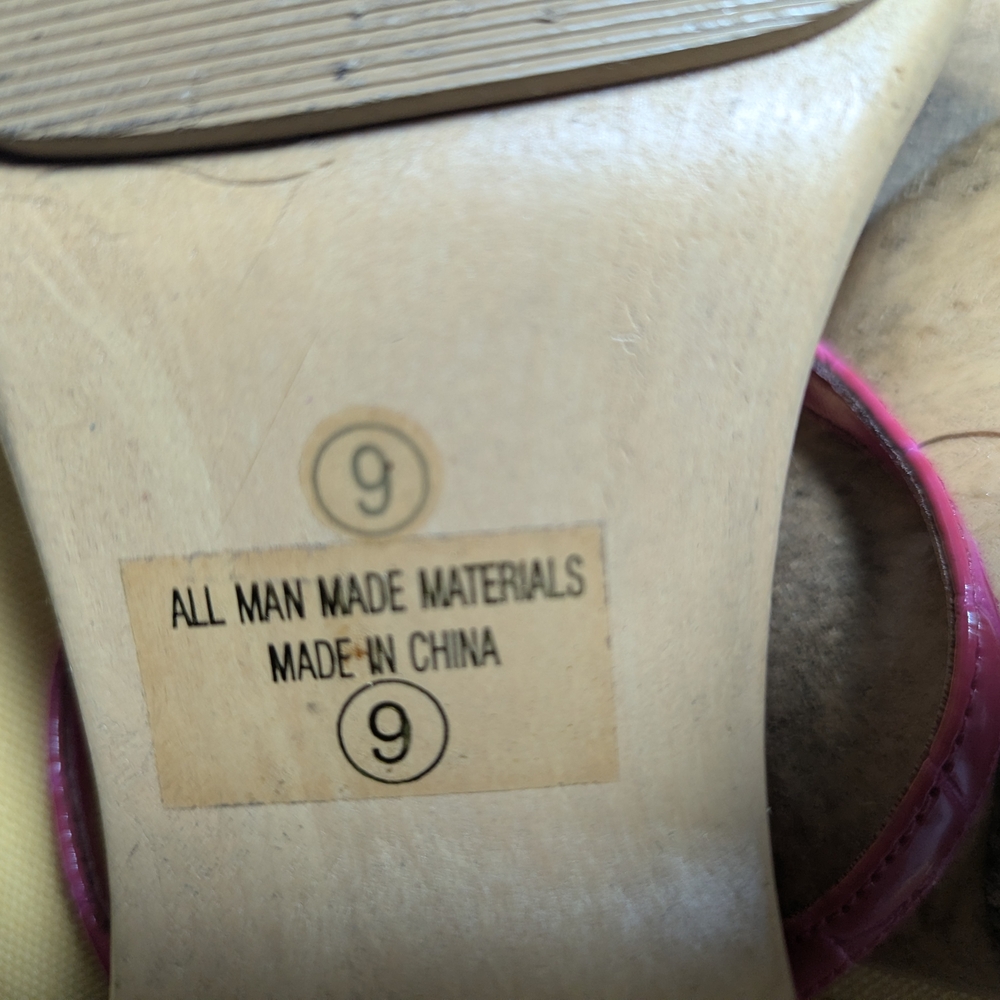 Paprika Slingback Sandals in Pink and Orange YTK Shoe Sale! - Picture 5 of 6